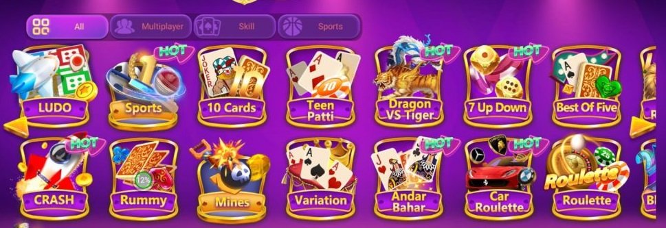 Games Available in Rummy Palace